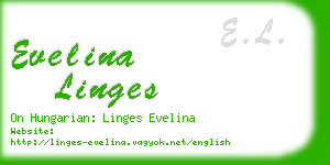 evelina linges business card